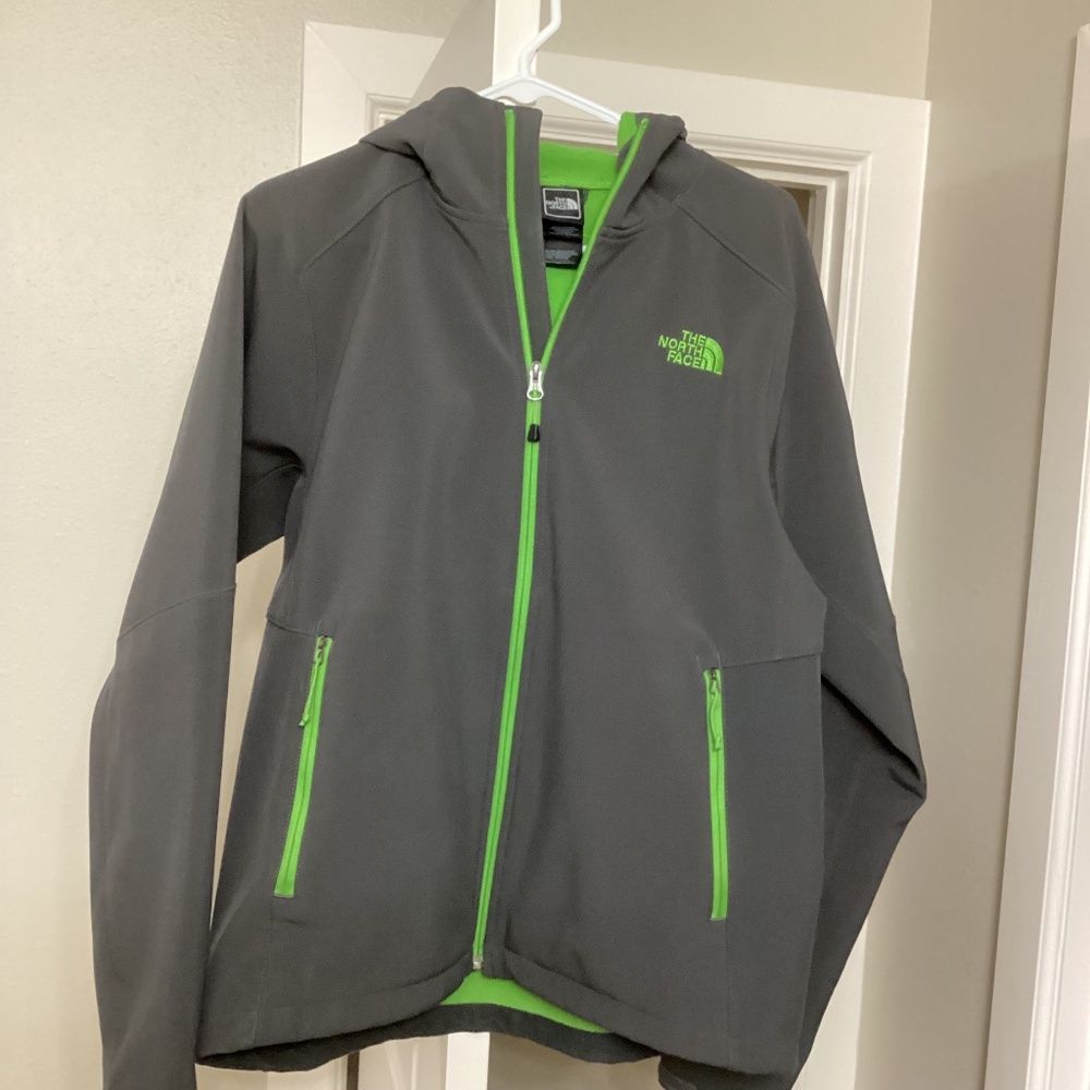 The North Face Men’s Medium Grey / Gray Jacket With Hood
